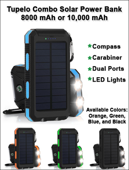 Tupelo Combo Solar Power Bank